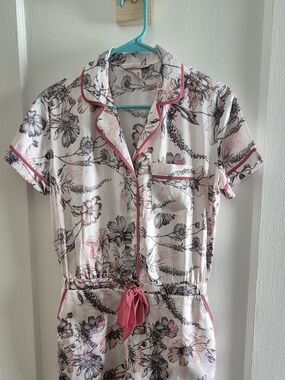 Victoria's Secret Pastel Pink Floral Romper